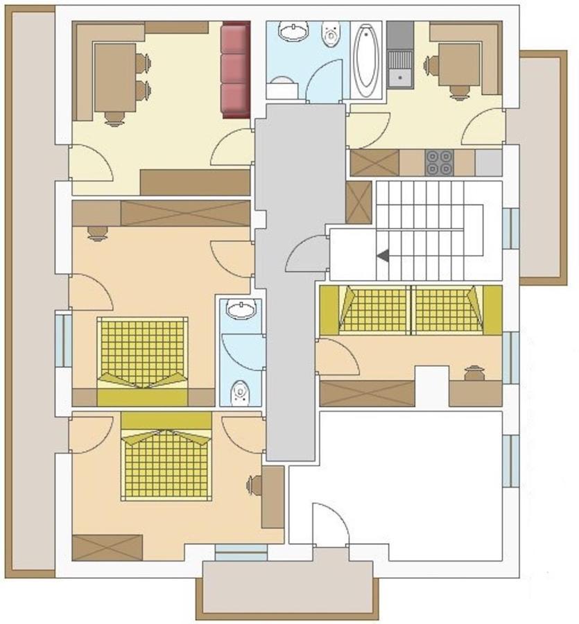 Ferienwohnung Cesa Gravina Suaut St. Ulrich in Gröden Exterior foto